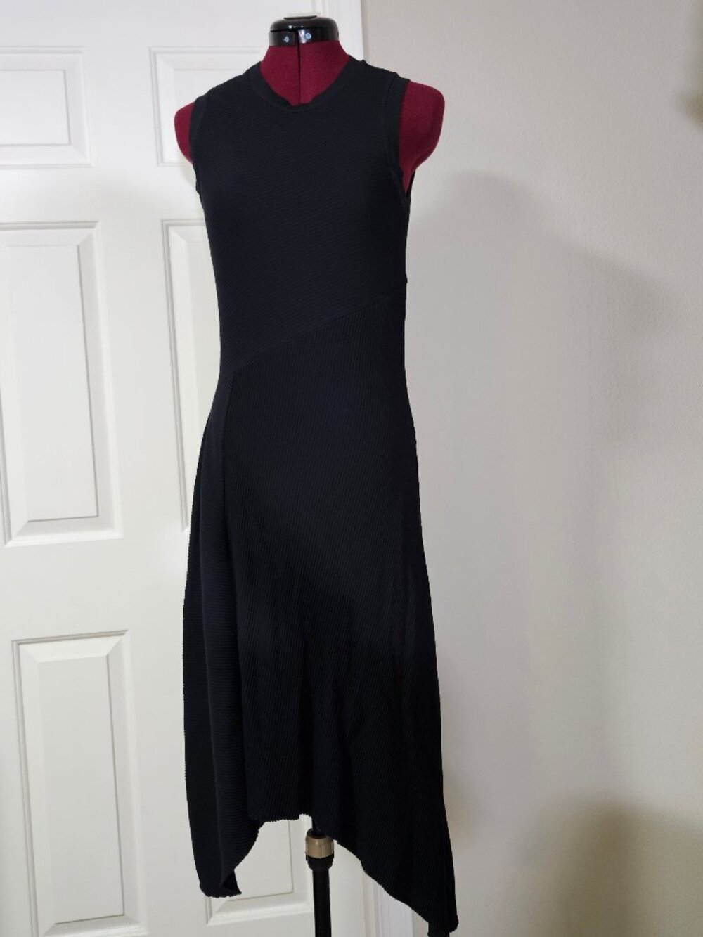 AllSaints Gia asymmetric hem midi dress Size S